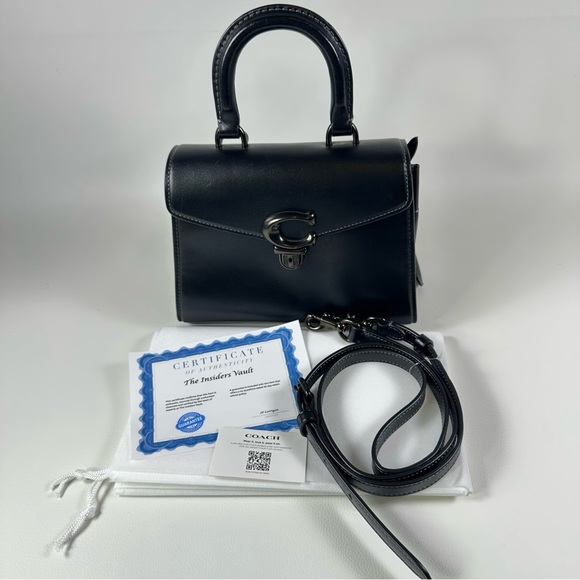 NEW Women’s Coach Black LX RF Sammy 21 Top Handle Bag #2 - Picture 11 of 11